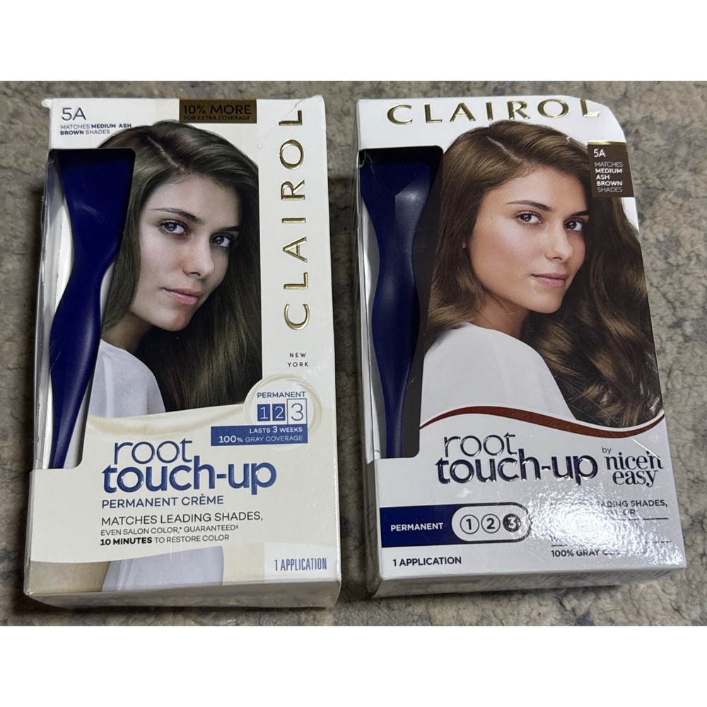 2x Clairol Root Touch-Up 5A Colorblend  Permanent Hair Color Medium Ash Brown